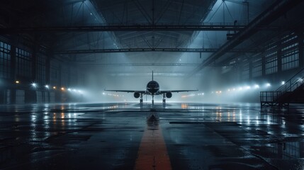 Hangar with Silent and Haunted Atmosphere