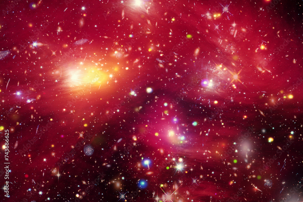 Canvas Prints marvelous galaxy in a deep space. the elements of this image furnished by nasa.