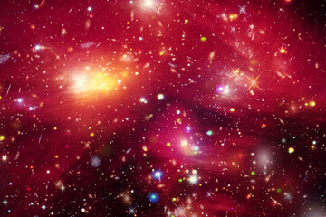 Marvelous galaxy in a deep space. The elements of this image furnished by NASA. - 743686625