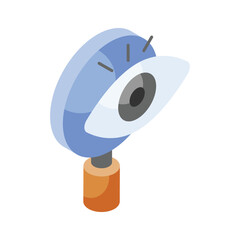 Search monitoring vector design in trendy style, editable icon