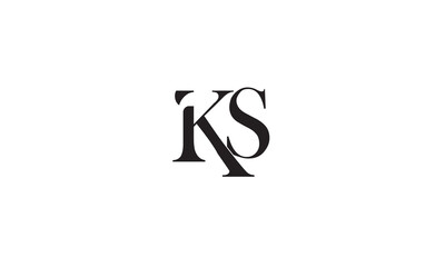 KS, SK , K , S , Abstract Letters Logo Monogram