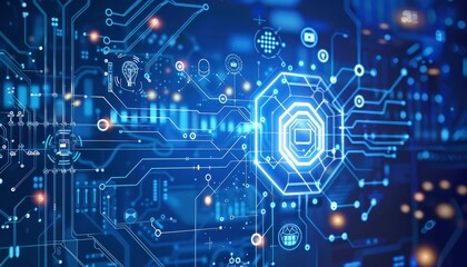 Obraz premium Technology background