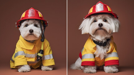 Dog as Firefighter