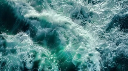 Waves of water of the river and the sea meet each other during high tide and low tide. - obrazy, fototapety, plakaty