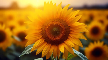 Obraz premium sunflower illustration