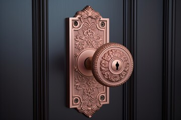 Antique Door Inspirations: Rose Gold Fixtures and Door Knob Home Designs