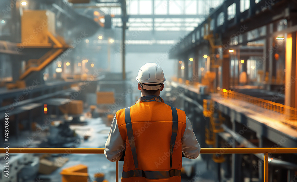 Poster safely observing the hustle: a worker's perspective on the busy factory floor