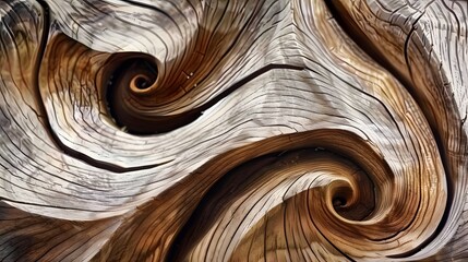 Wooden Swirls Organic Background Texture - obrazy, fototapety, plakaty