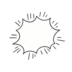 cartoon speech bubble. retro cartoon comic book speech bubble