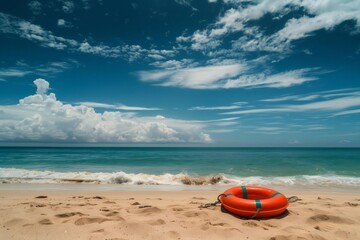 Obraz premium Corporate Business Insurance Ring Lifebuoy