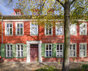 Potsdam Quartier Holländisches Viertel im Herbst - obrazy, fototapety, plakaty