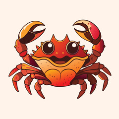 cute crabs cartoon vector 