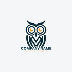 Owl business logo design, Owl abstract logo design