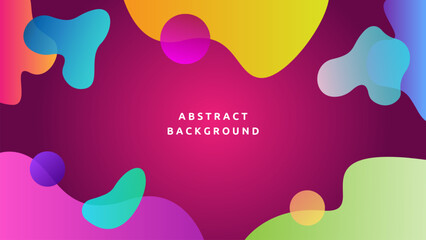 Glowing gradient abstract fluid shape background
