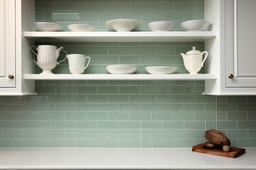 Serene Cooking Space: Subway Tile Kitchen Inspirations with Beautiful Tile Walls