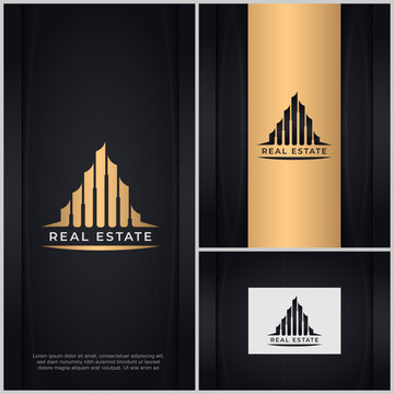 Luxury Building Logo Template Vector Icon Illustration Design