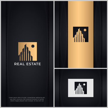 Luxury Building Logo Template Vector Icon Illustration Design