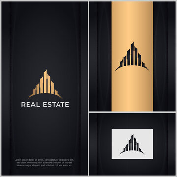 Luxury Building Logo Template Vector Icon Illustration Design