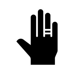 Wedding Ring Finger icon set style collection in line, solid, flat, flat line style on white background