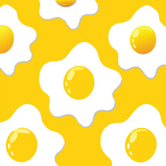 fried egg pattern vector