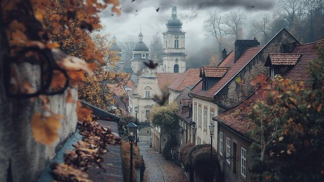 medieval. seamless looping time-lapse animation video background