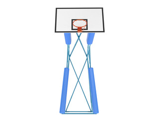 Basketball hoop isolated on background. 3d rendering - illustration