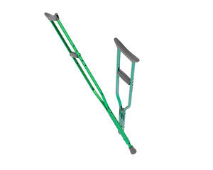 Crutch isolated on background. 3d rendering - illustration