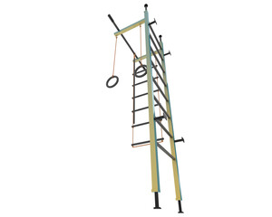 Gym equipment isolated on background. 3d rendering - illustration