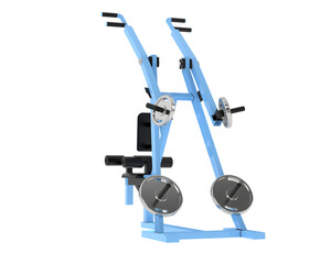 Gym equipment isolated on background. 3d rendering - illustration