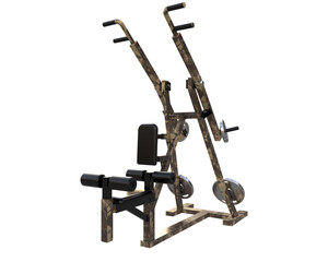 Fototapeta premium Gym equipment isolated on background. 3d rendering - illustration