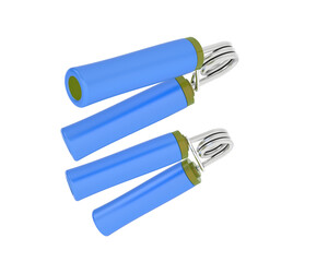 Hand gripper isolated on background. 3d rendering - illustration