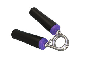 Hand gripper isolated on background. 3d rendering - illustration