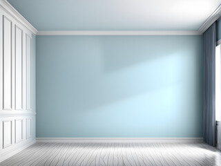 empty white room with wall, light color with copyspace