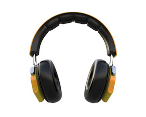 Fototapeta na wymiar Headphones isolated on background 3d rendering illustration