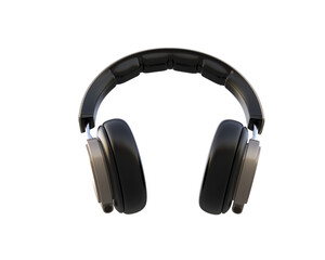 Headphones isolated on background. 3d rendering - illustration