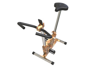 Magnetic bike isolated on background. 3d rendering - illustration