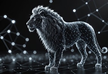 lion in the night