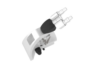 Microscope isolated on background. 3d rendering - illustration
