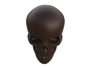 Skull isolated on background. 3d rendering - illustration