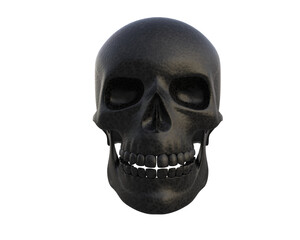 Skull isolated on background. 3d rendering - illustration