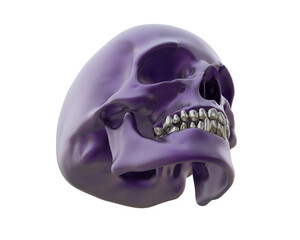 Skull isolated on background. 3d rendering - illustration