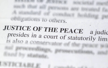justice of the peace - obrazy, fototapety, plakaty
