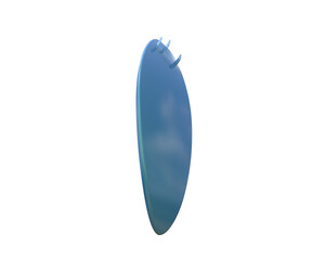Surf board isolated on background. 3d rendering - illustration