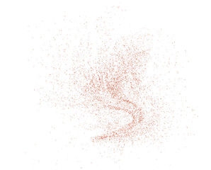 The vector illustration depicts a dynamic splatter of chili powder, dried pepper, spicy paprika, and other seasonings. Png.