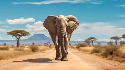 Fototapeta na wymiar Elephant illustration