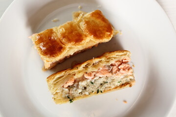 Salmon Puff Pastry Pie