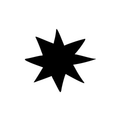 Hand drawn black shape