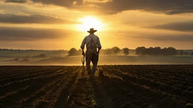 At the crack of dawn, a farmer tends to the fields, his hands calloused from years of labor. Against the backdrop of the rising sun, he embodies the spirit of resilience and dedication.
