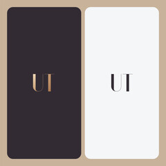 UT logo design vector image