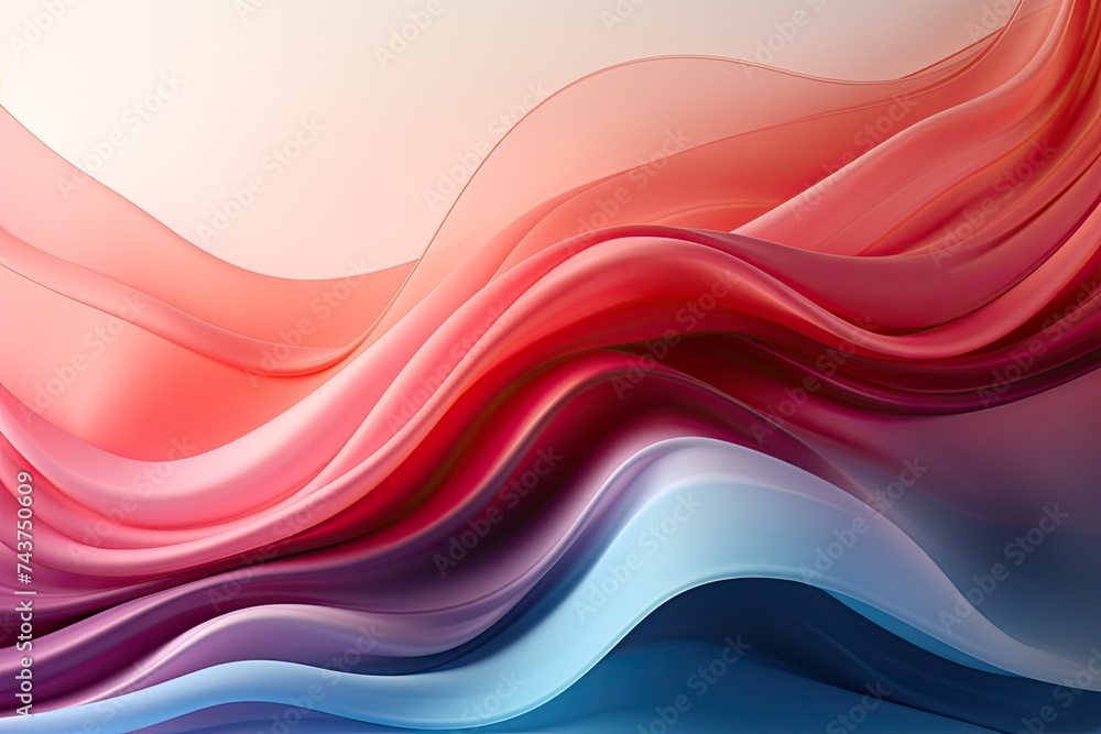 Poster colorful abstract background featuring vibrant wavy lines in a mesmerizing dance of hues and movemen